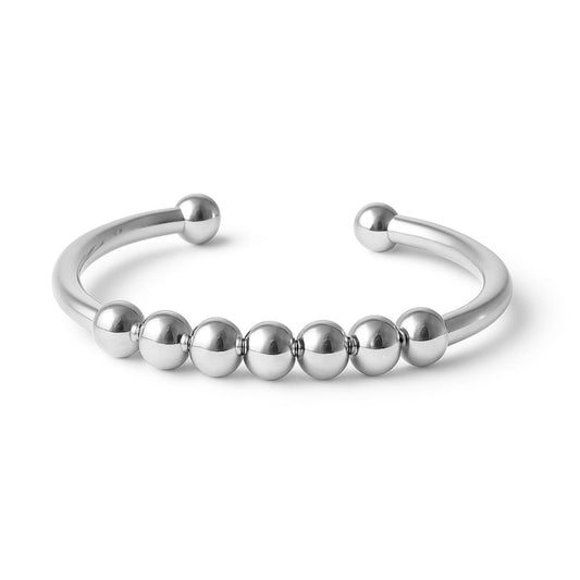 Anxiety Ring zilver kleurig (RVS) one size