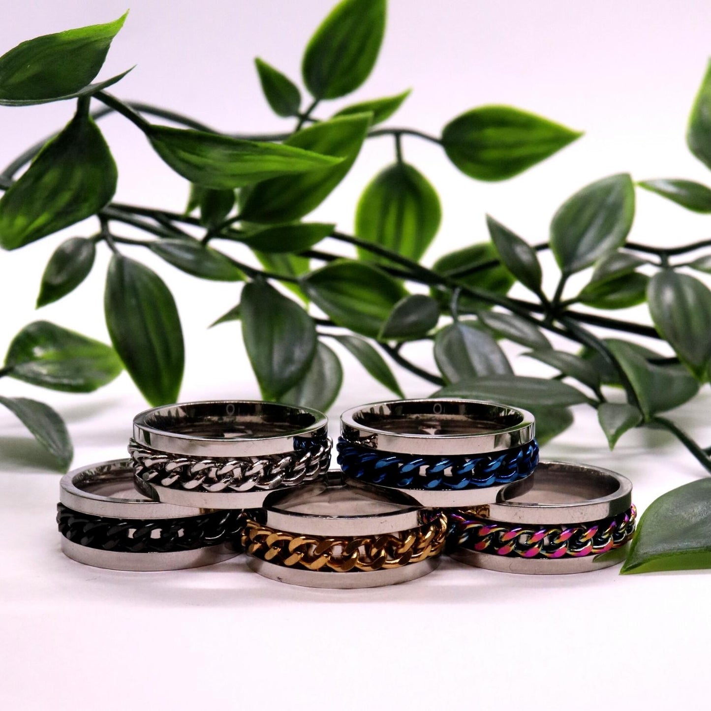 Anxiety Ring (Kettinkje) Regenboog ketting varianten