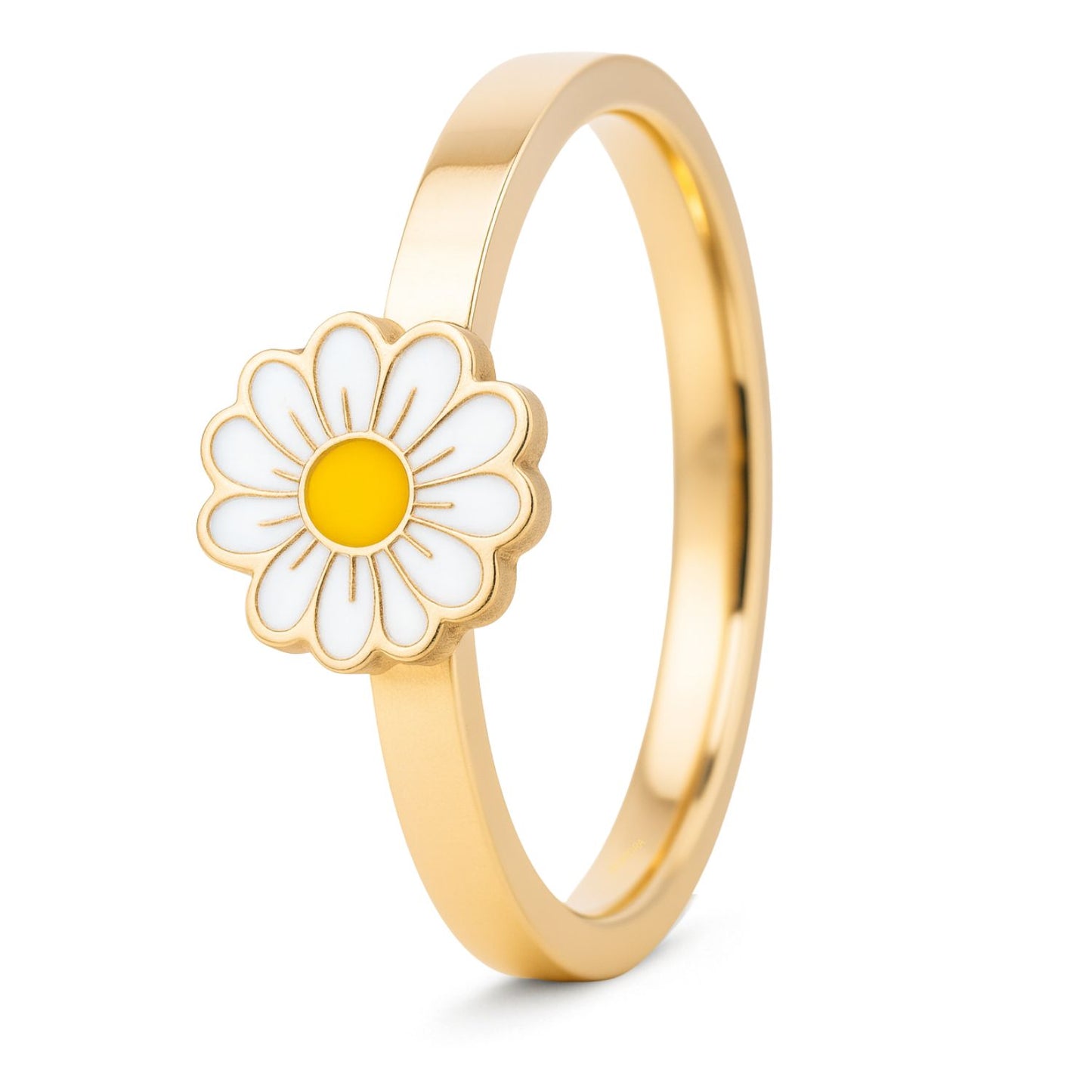 Anxiety Ring Kleine Witte bloem