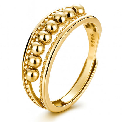 Anxiety Ring (Golf) zilver 925 Gold Plated