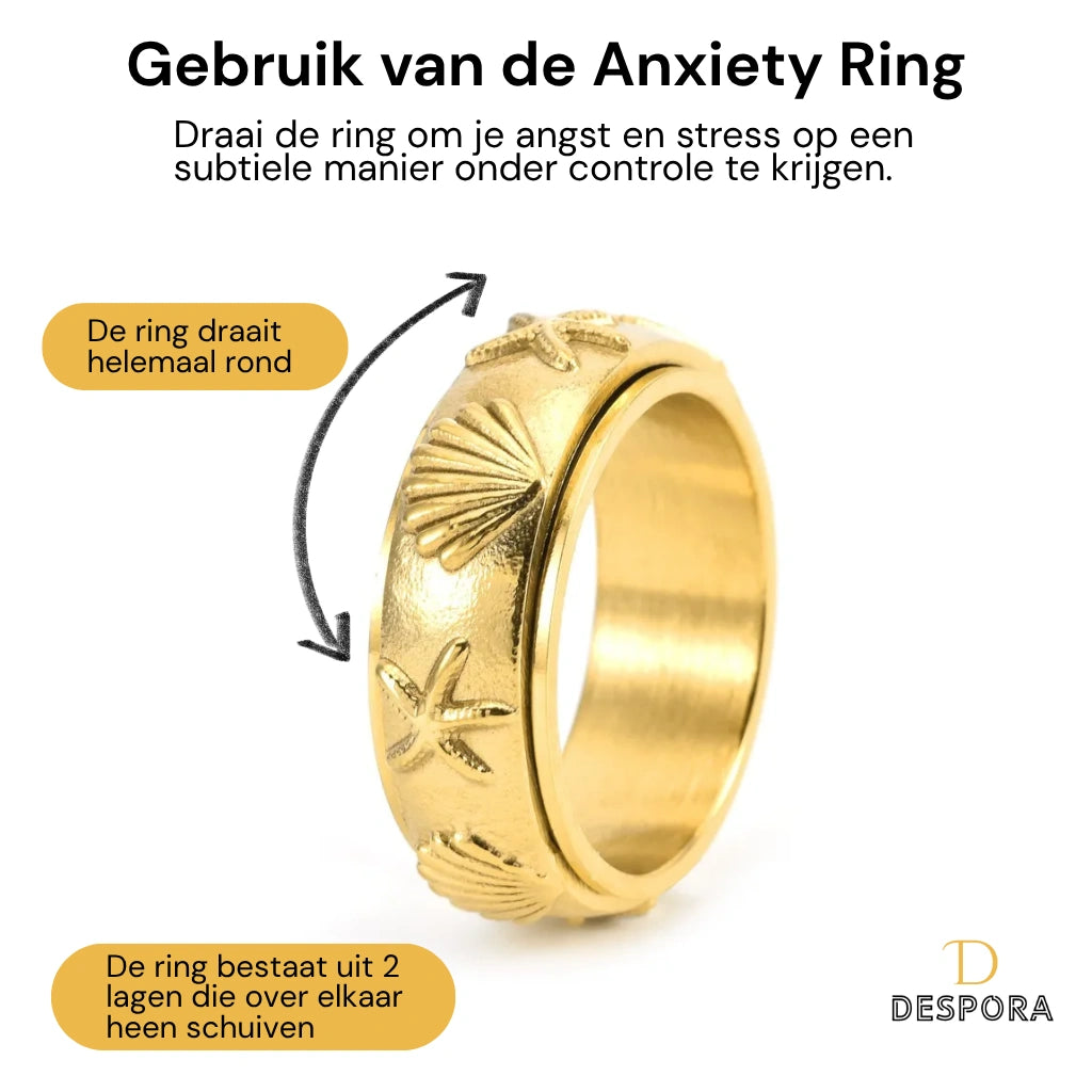 Anxiety Ring (Strand) Goud gebruik