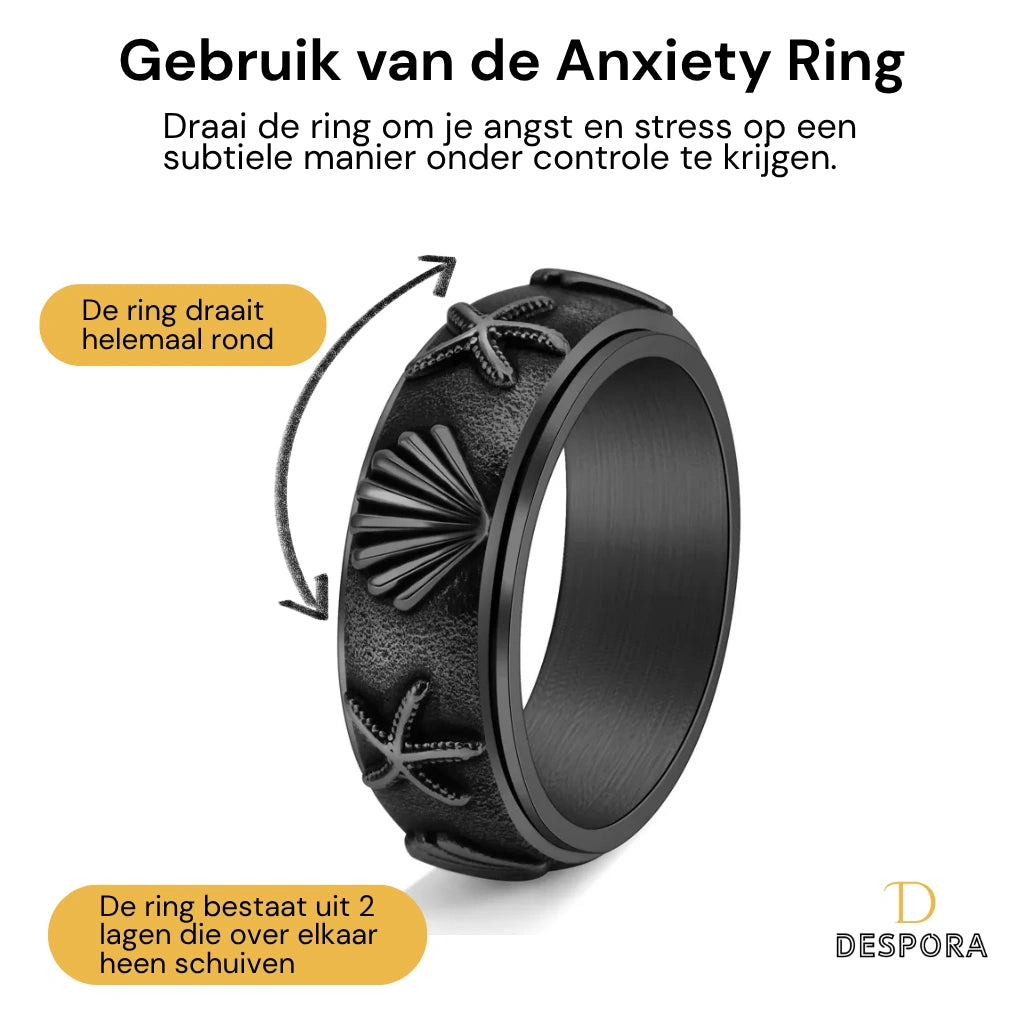Anxiety Ring (Strand) Zwart gebruik