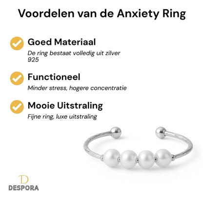 Anxiety Ring (parel) zilver 925 voordelen