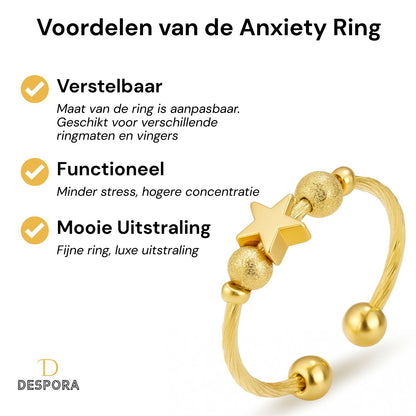 Anxiety Ring (ster) Goud Voordelen