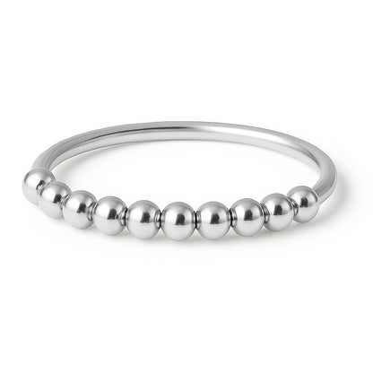 Anxiety Ring zilver kleurig (RVS)