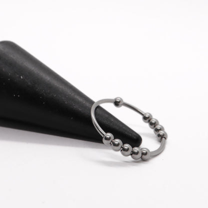 Anxiety Ring zilver kleurig (RVS) Sfeerbeeld