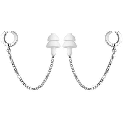 Oorbellen Voor Oordopjes Zilver RVS