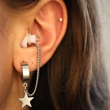 Ohrringe für Ohrstecker (Steine) goldfarben