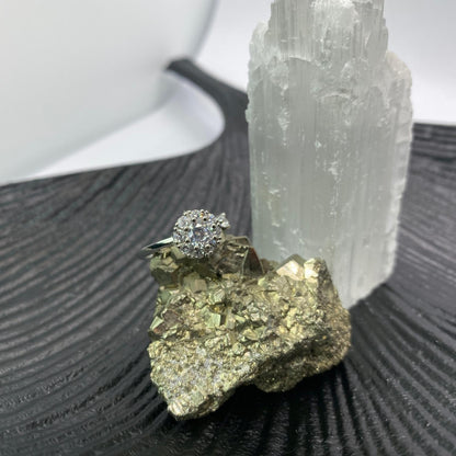 Anxiety Ring (Draairing Bloemetje) Zilver 925 Sfeerbeeld