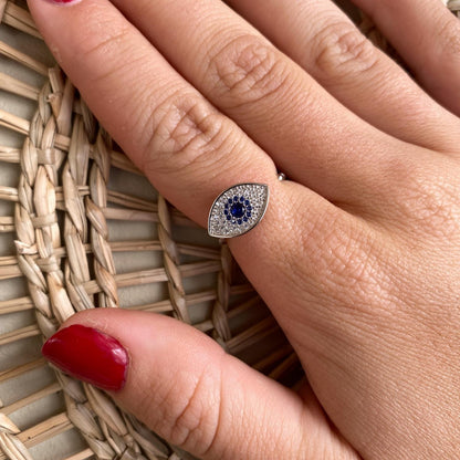 Anxiety ring (eye) silver 925