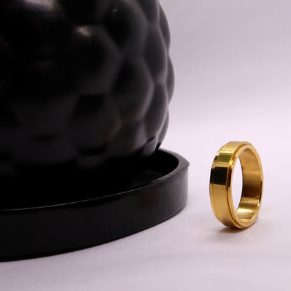 Anxiety Ring (Graveerbaar) Goud Sfeerbeeld