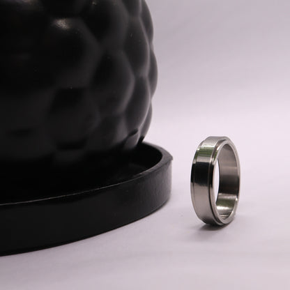 Anxiety Ring (Graveerbaar) Zilver Sfeerbeeld