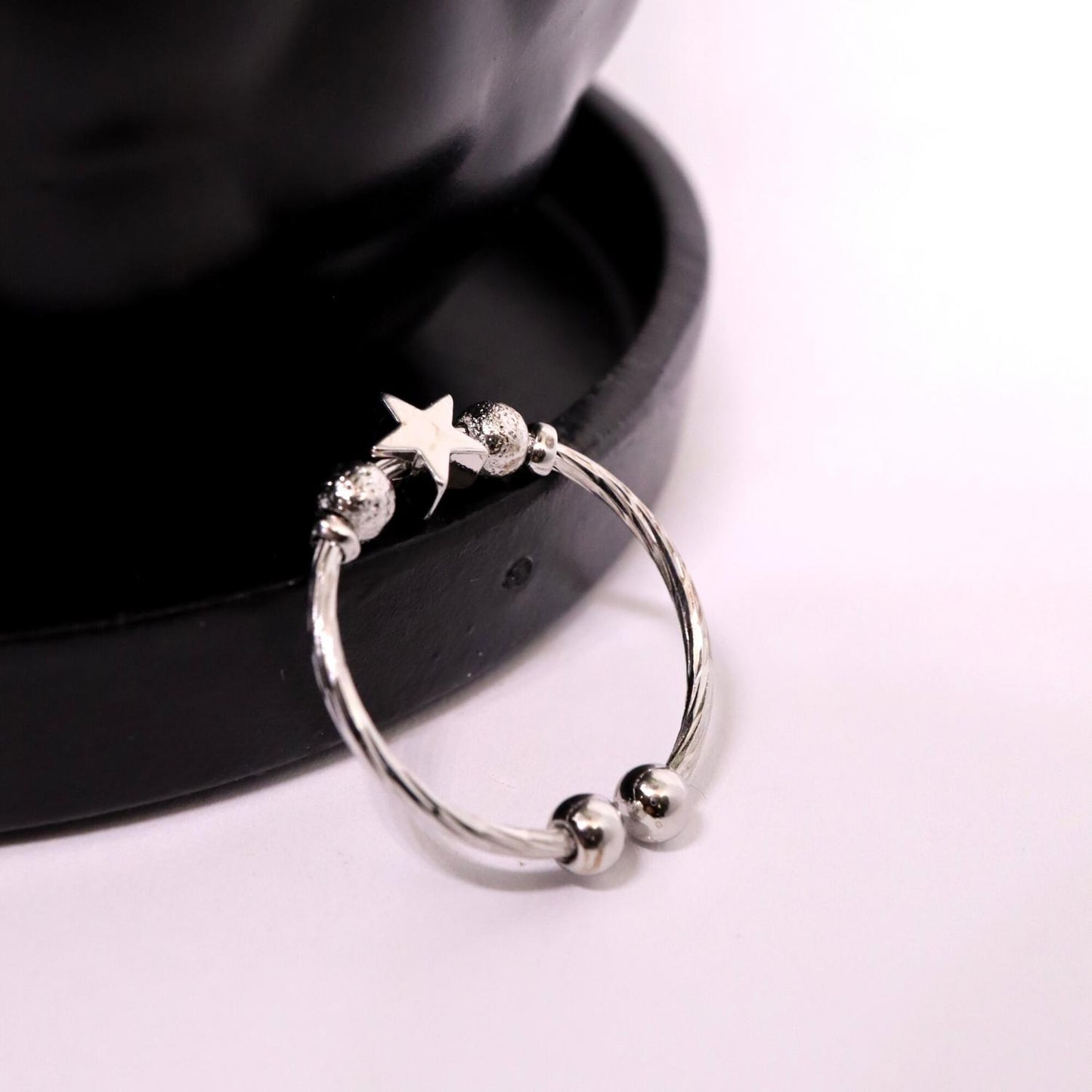 Anxiety Ring (ster) Zilver Sfeerbeeld