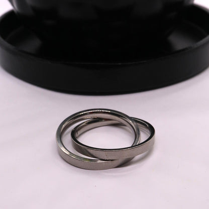 Anxiety Ring (twee ringen) Zilver-Zilver sfeerbeeld 2 